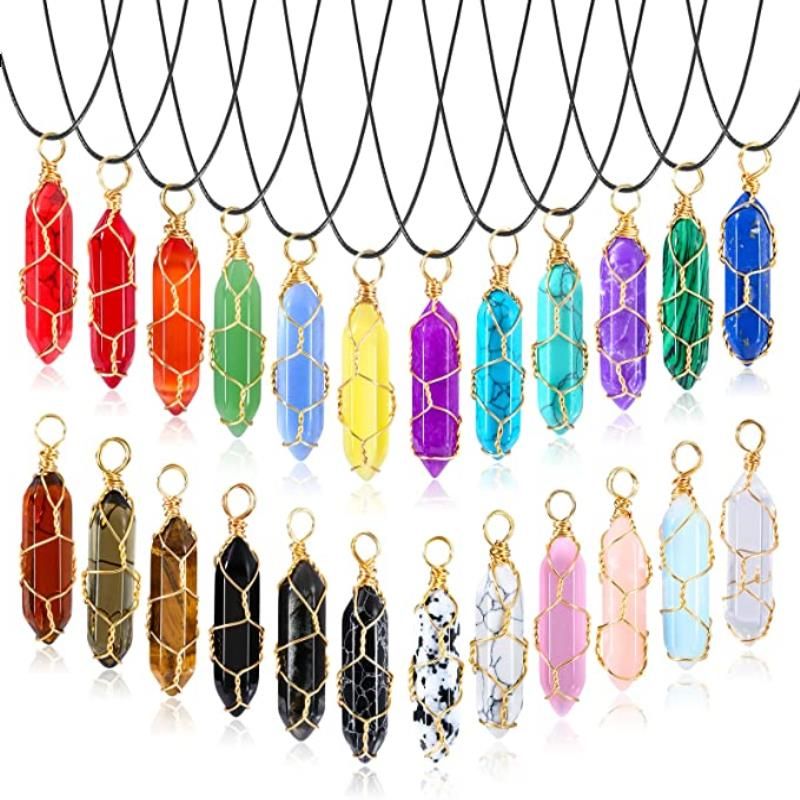 6Mix D Golden Leather NecklacesChina