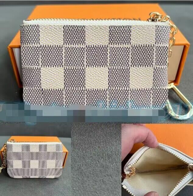 Pochette + boîte à clés Damier Blanc