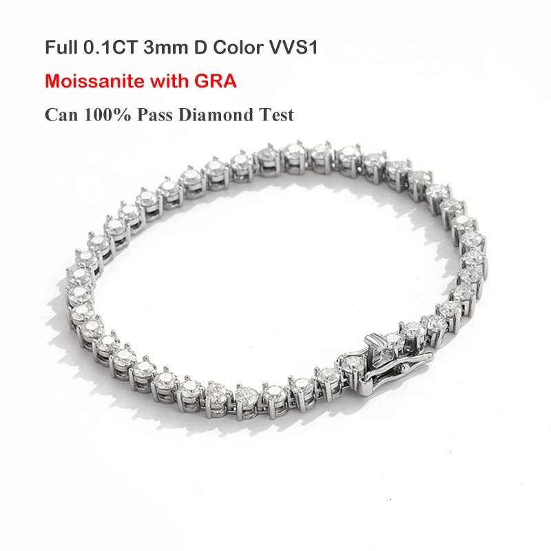 Moissanite-16CM6.5-tums-armband