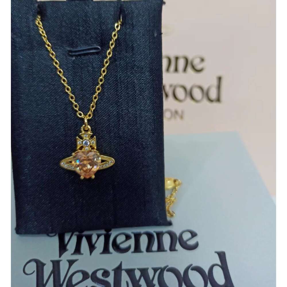 Gold Yellow Diamond Love Necklace