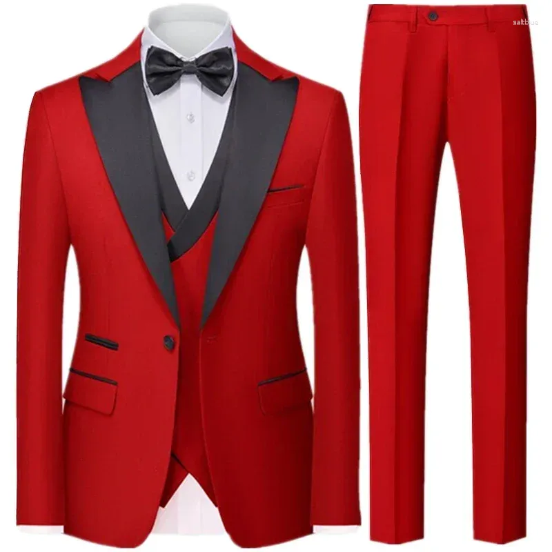 3 PCs Conjunto vermelho