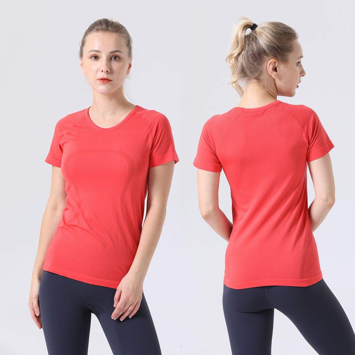 red short sleeves