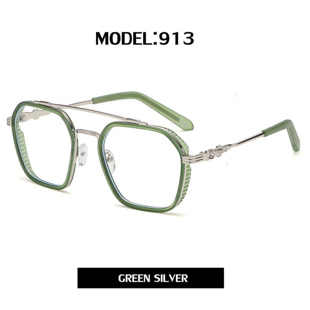 C5 Green Silver Frame Transparent Shee