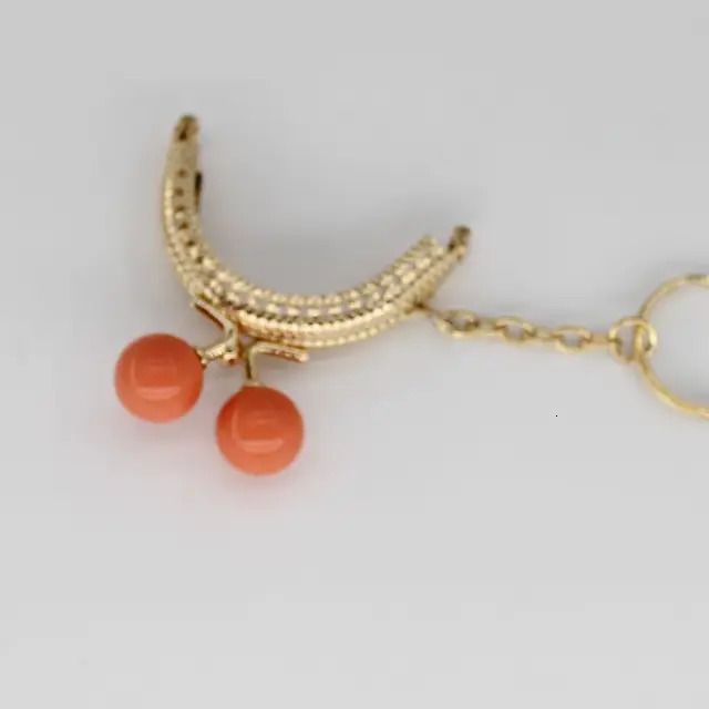 Laranja vermelho-5cm dourado