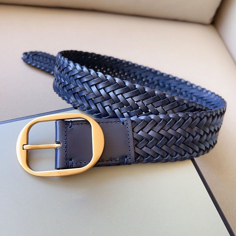 3#Gold buckle +blue