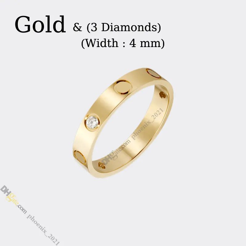 Ouro (4mm) -3 diamante