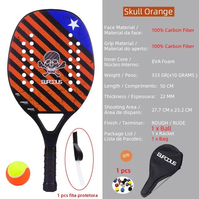 Skull Orange-carbon