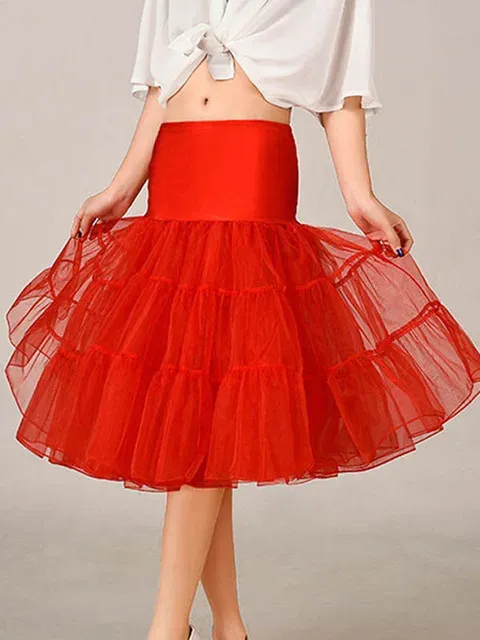 pettiskirt red