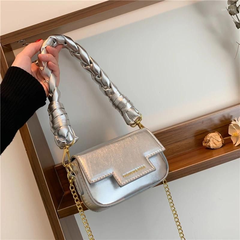 Silver Shoulder Bag