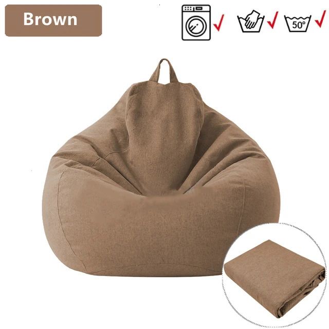 Style1-Brown-Beanbag Cover M