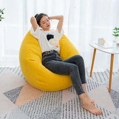 Yellow-Bean Bag Cover xl