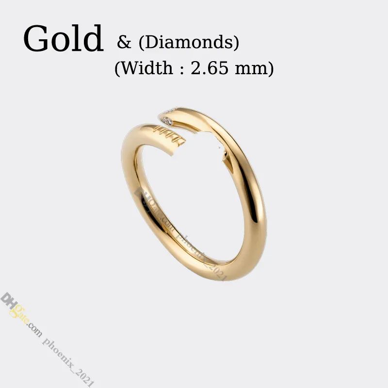 Guld-Nail Ring (Diamonds)