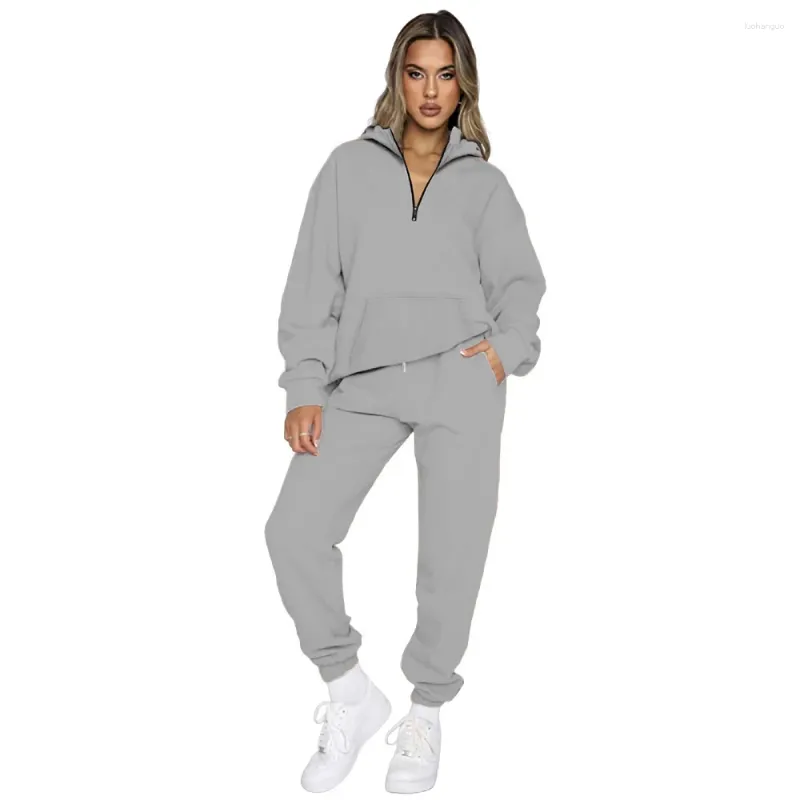 Grey Hooded Set