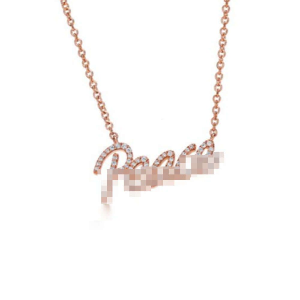 Pełny diament Pokój Rose Gold-925 Srebrny