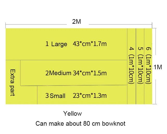 Pacote de Material Amarelo-80cm