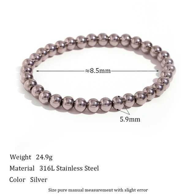 6mm Silberarmband.