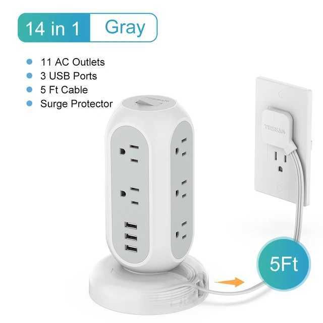 11 Outlet 3 USB Port-US Plug