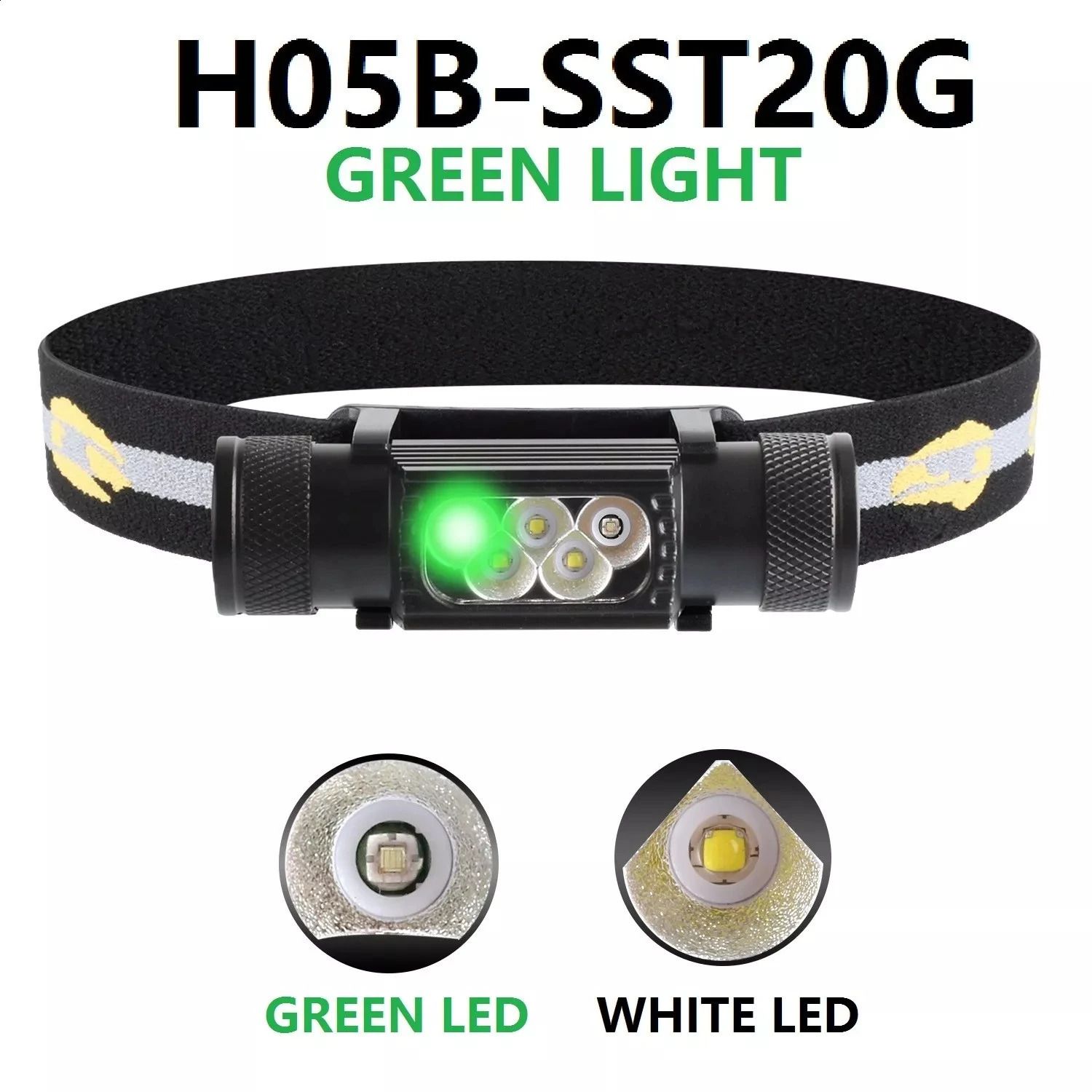 H05b-green-with 18650 Battery