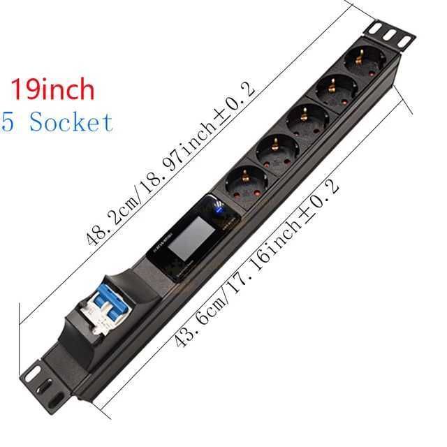 5 Socket 19inch-16a 4000w