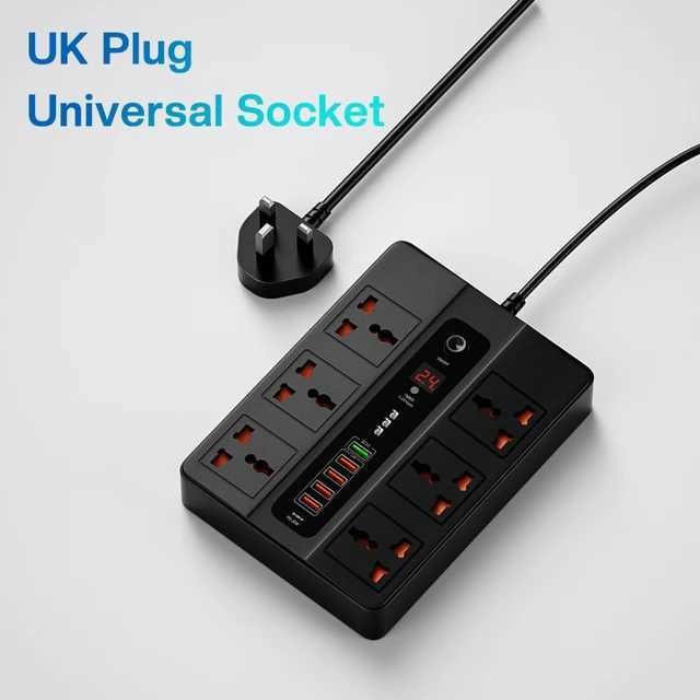Black for Uk-Universal Socket