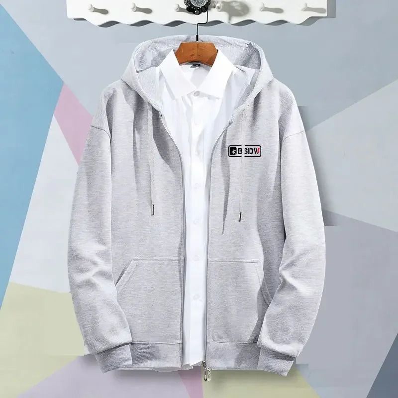 B-Light Grey Hoodies