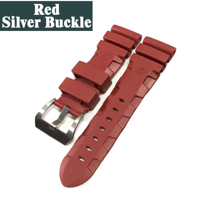 Red-Silver Buckle-26mm