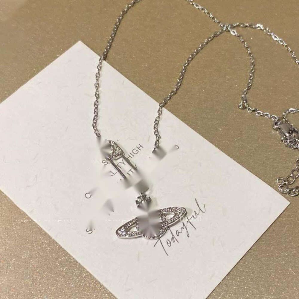 Saturn Necklace - Silver