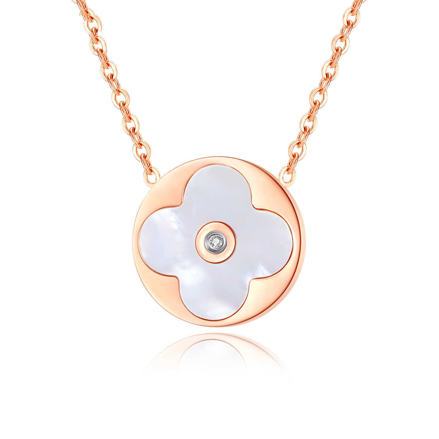 Round Clover-Single Necklace