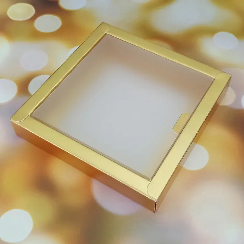 5er-Box 10X10X2cm Gold