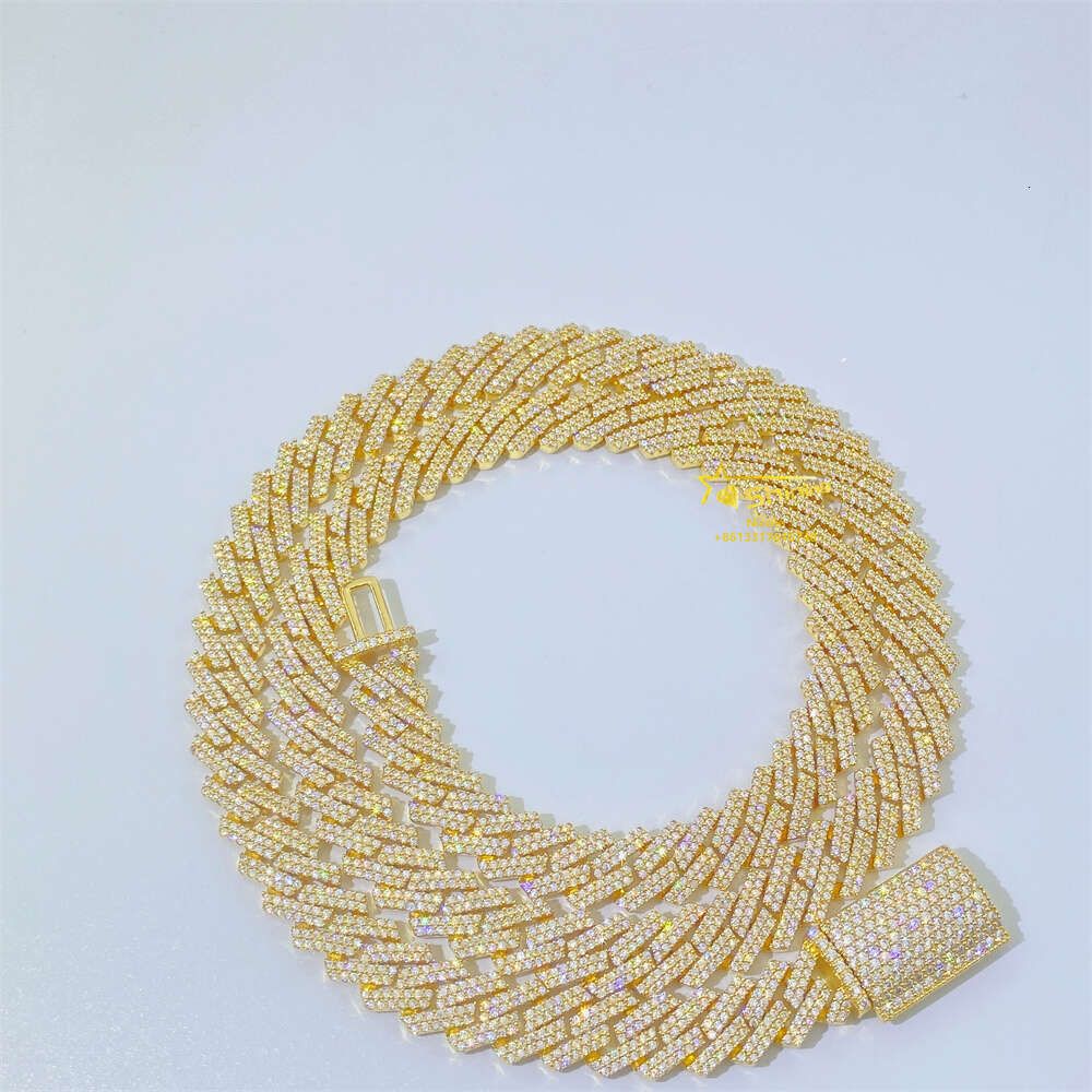 Collana gialla in oro-12mm da 24 pollici