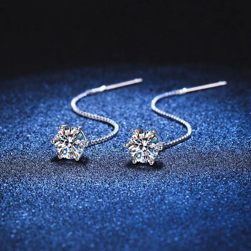 Boucle d'oreille Moissanite 0,5ctx2