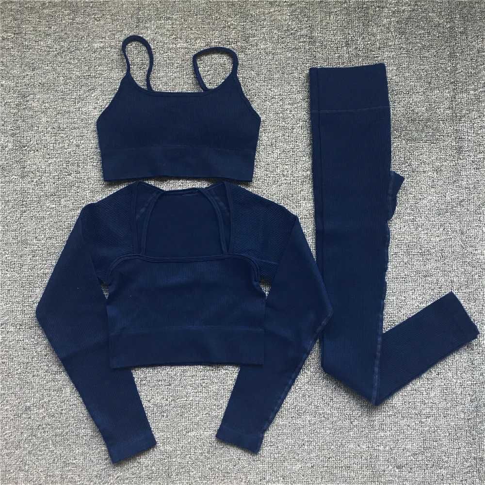 dark blue 3pcs