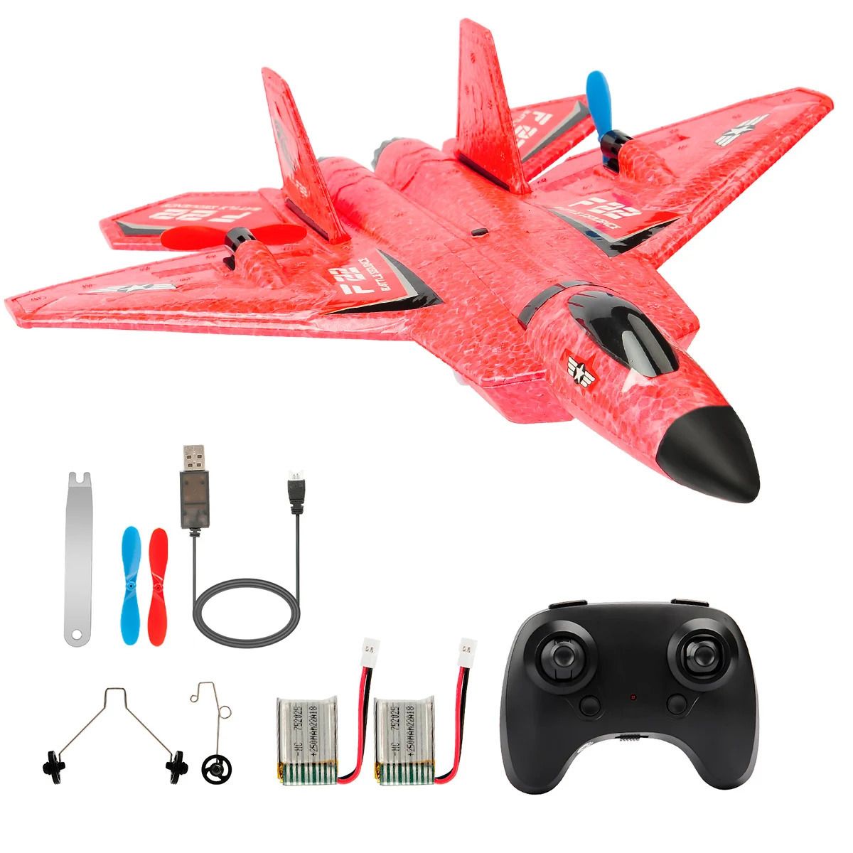 Novo F22 vermelho