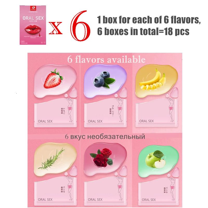 6 sabores en 1 caja