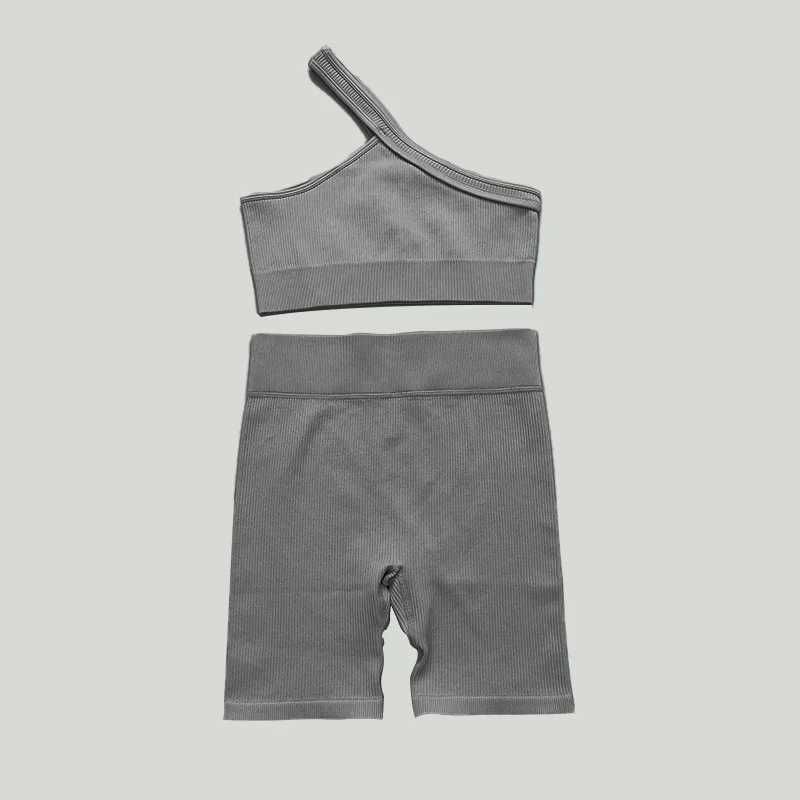 grey short set