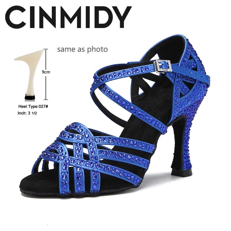 blue 9cm heel