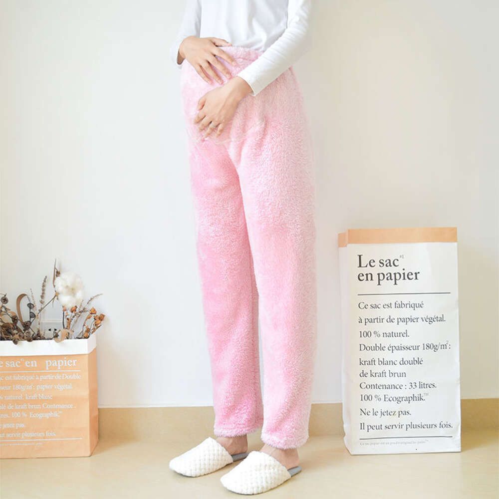 Pink long wool flannel panties