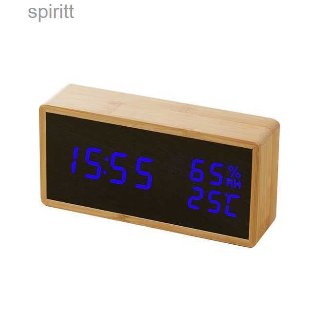 Reloj despertador LED azul