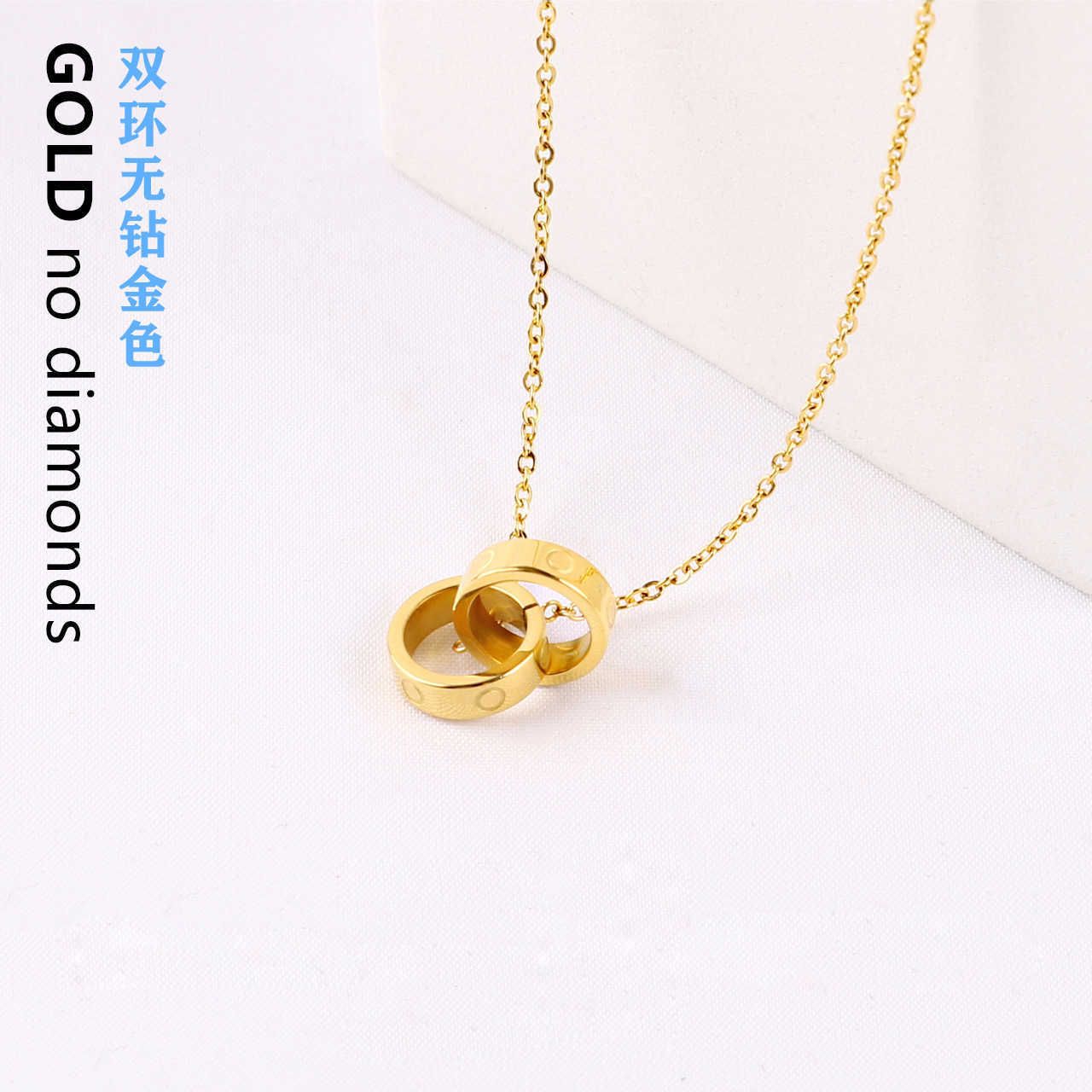 Gold x Kajia Double Ring Diamond Free