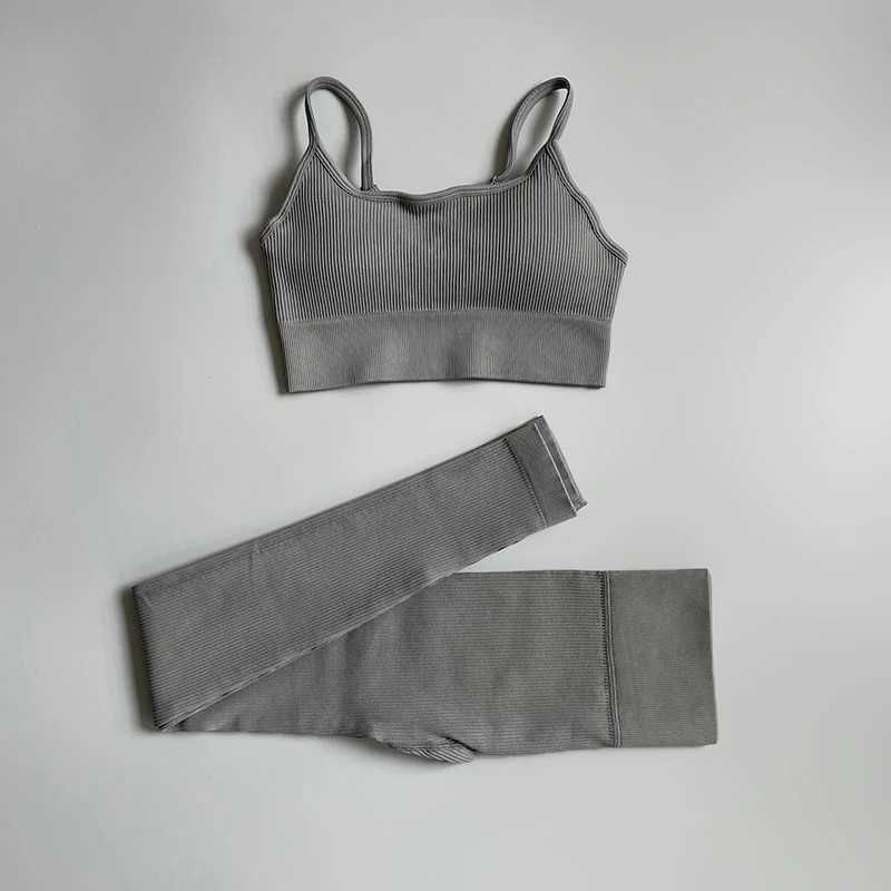 grey bra l set