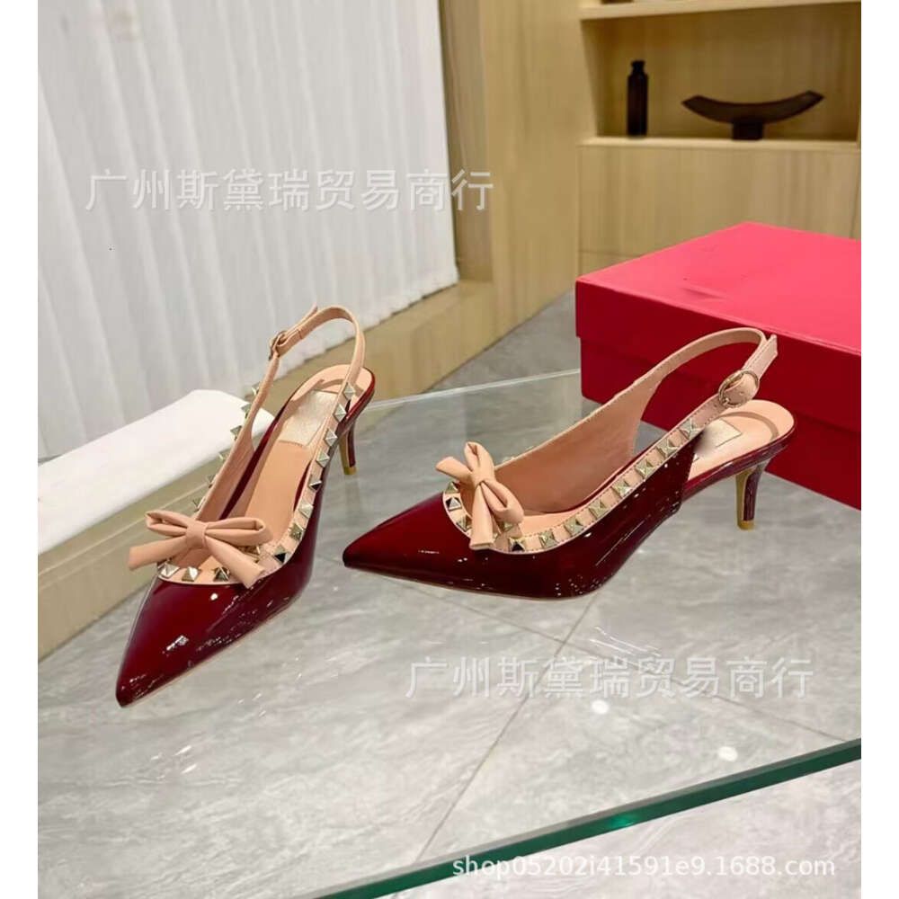 Wine red patent leather