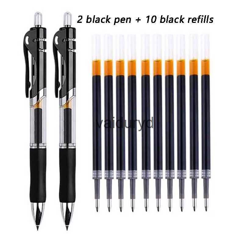 أسود 2pen-10Refills