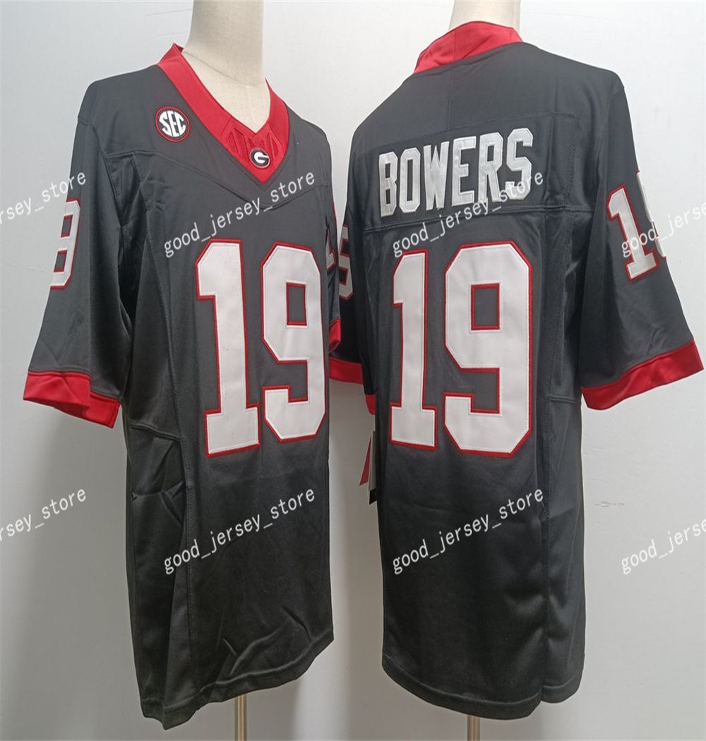 19 Brock Bowers Black Jersey