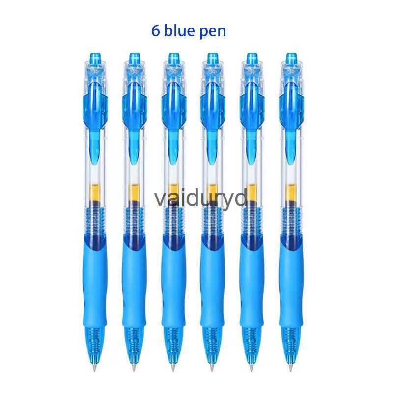 6 stylo bleu