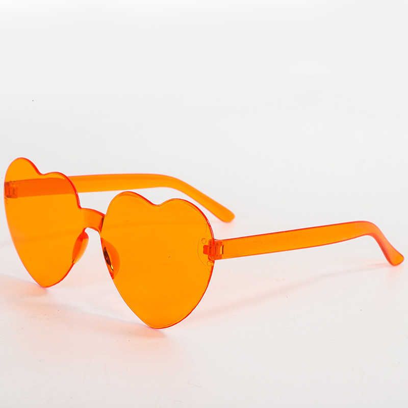 Orangefarbene Liebesbrille