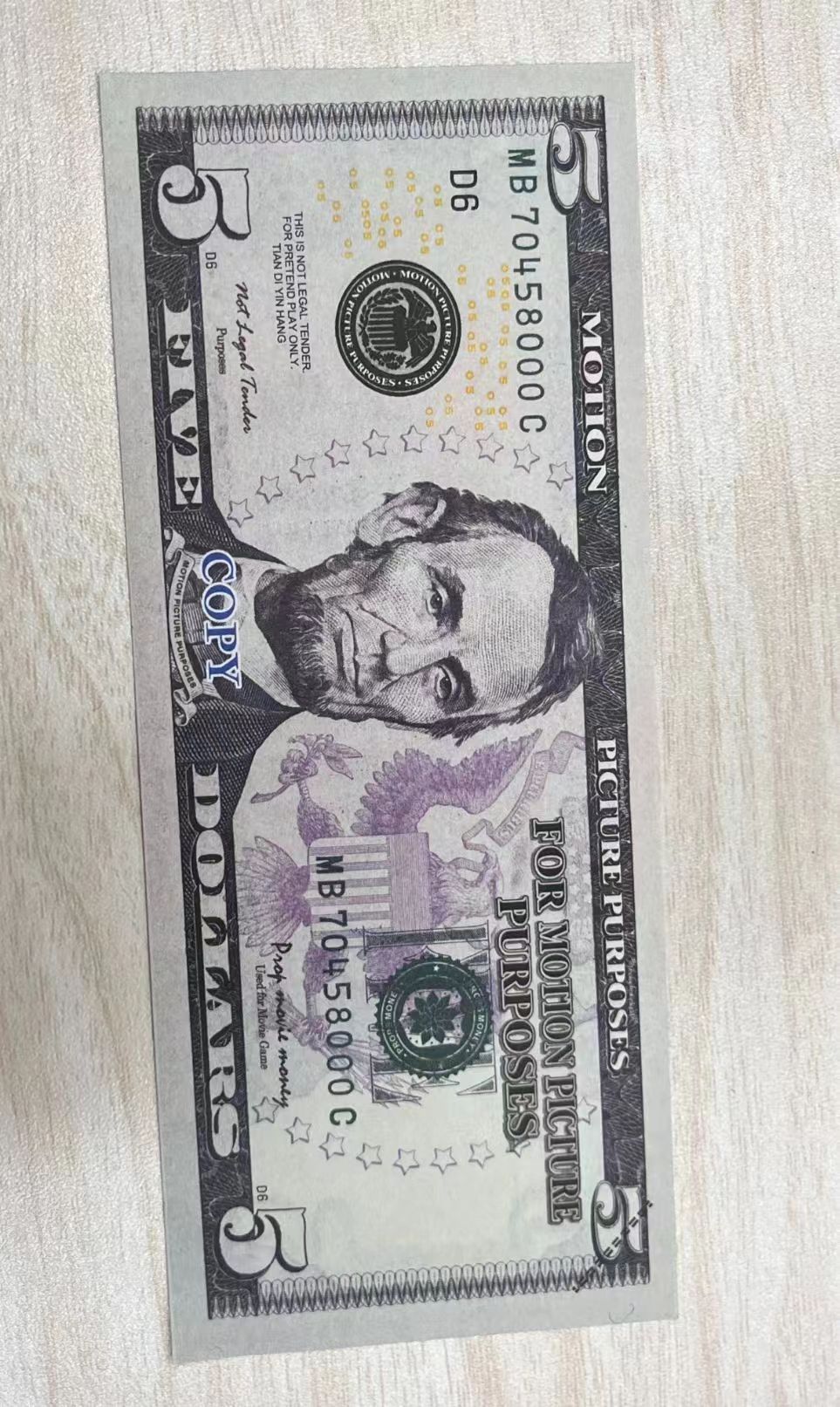 5 dollars