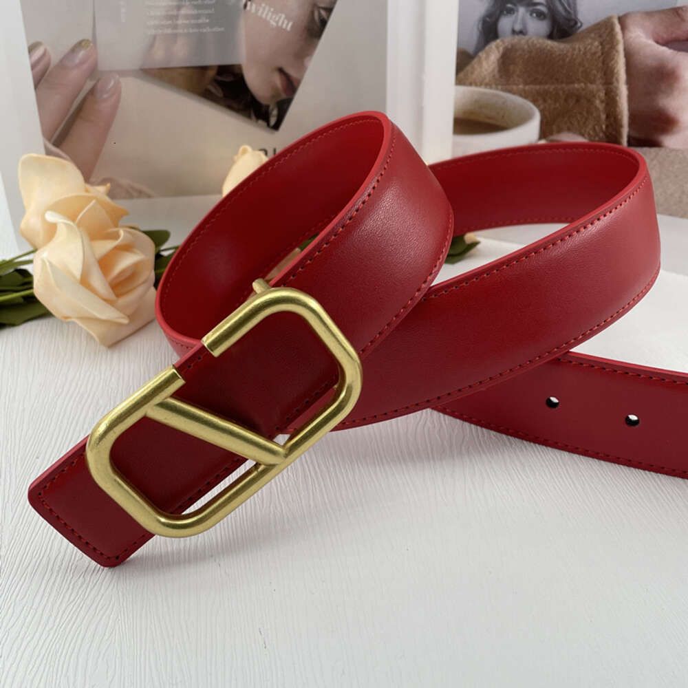 red v gold buckle