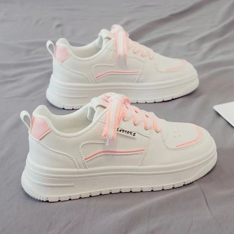 White And Pinkleather Uppers