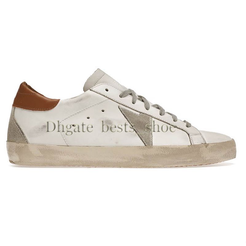 D26 White Vacchetta Tan Grey Suede Patch