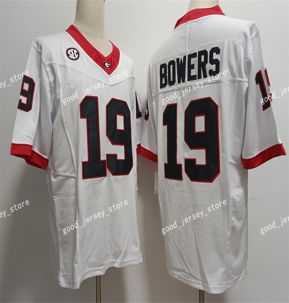 19 Brock Bowers White Jersey